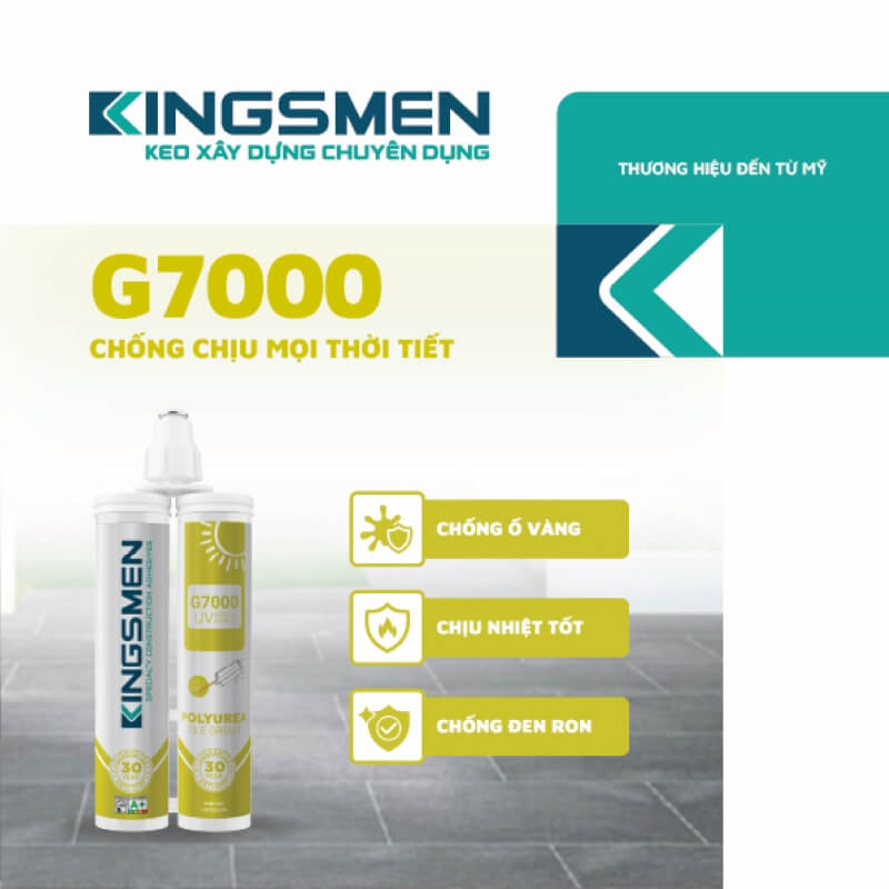 Kingsmen keo ron gạch Polyurea G7000