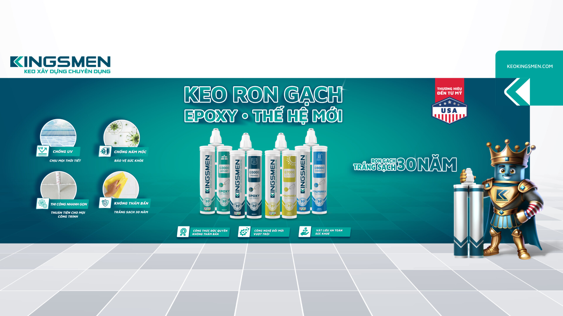 Keo chà ron gốc epoxy thế hệ mới